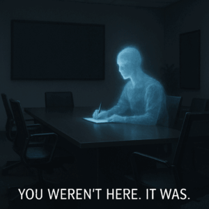 Ghostly Presence in the Conference Room