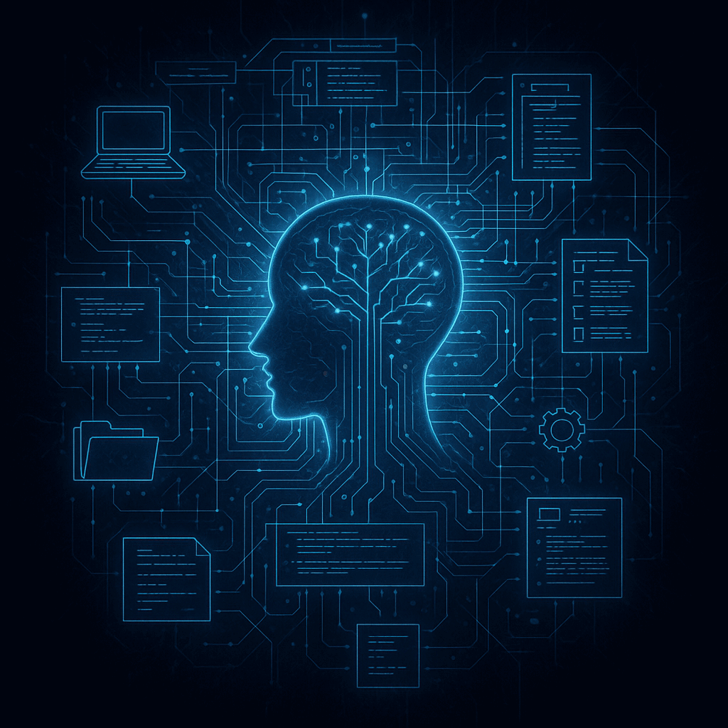 Holographic AI Blueprint in Dark Space