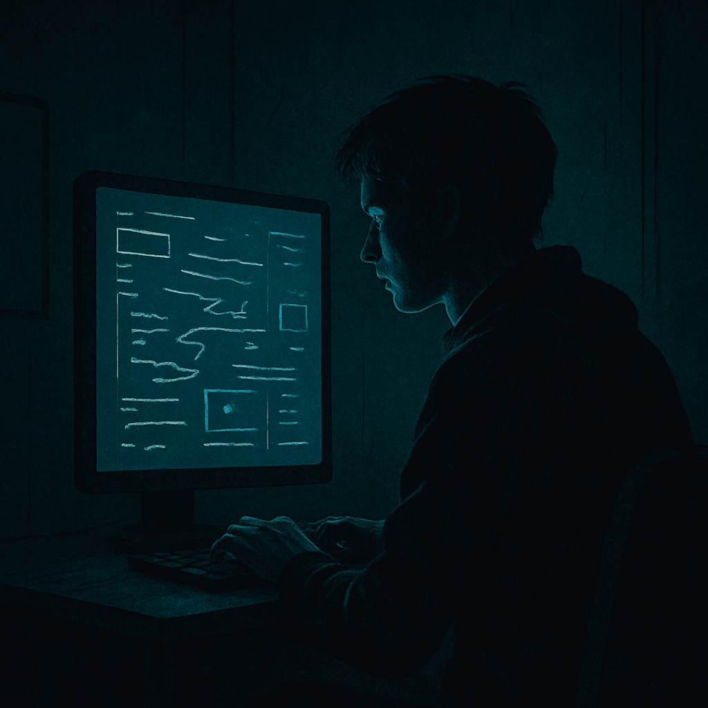 Night Alone in Front of the Screen