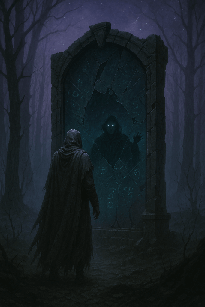 Twilight Reflection in the Mist