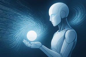 How to Use ChatGPT to Summarize an Article. Futuristic AI and Glowing Orb